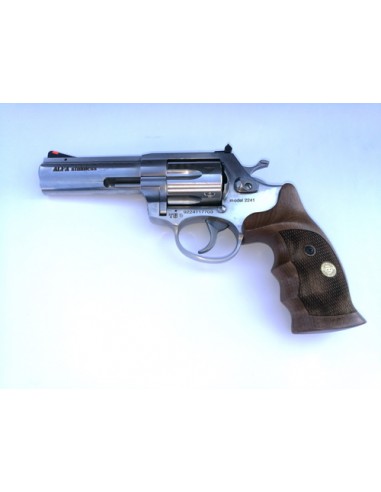 ALFA REVOLVER STEEL 2241 4 STAINLESS GRIP 9 - KAL 22 LR