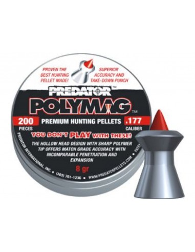 BOITE 200 PLOMBS JSB PREDATOR POLYMAG - 4.50 MM (0.52 GR) C100
