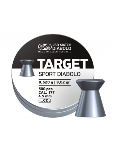 BOITE 500 PLOMBS JSB TARGET SPORT - 4.50 MM (0,52 GR) C50************