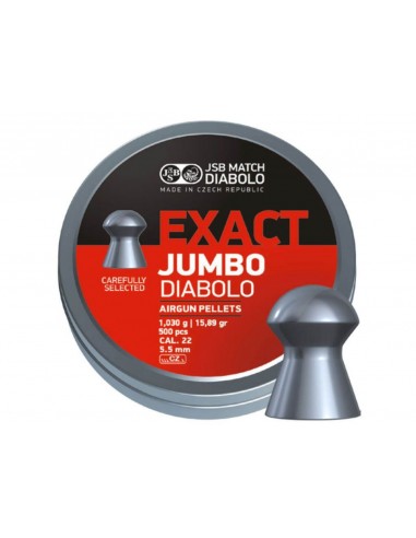 BOITE 500 PLOMBS JSB EXACT JUMBO - 5.50 MM (1.03 GR) C30