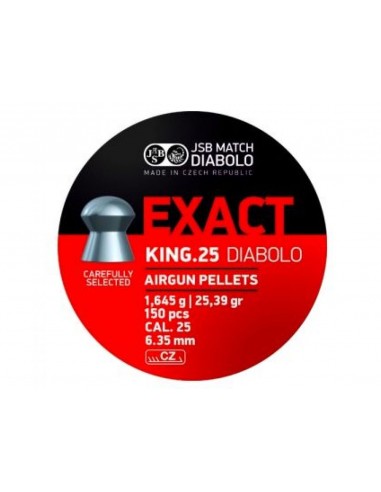 BOITE 350 PLOMBS JSB EXACT KING - 6.35 MM (1.645 GR) C30
