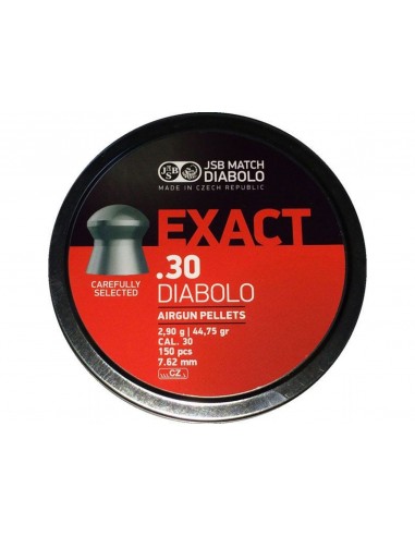 BOITE 150 PLOMBS JSB EXACT - 7.62 MM (3.25 GR) C30