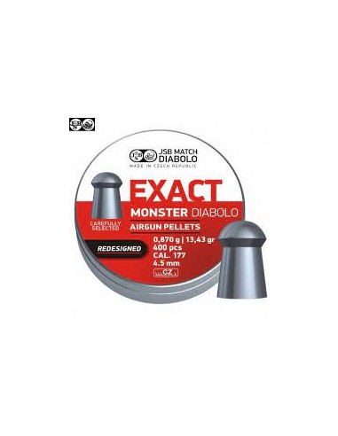 BOITE 400 PLOMBS JSB EXACT MONSTER REDESIGNED - 4.52 MM (0,87 GR) C45