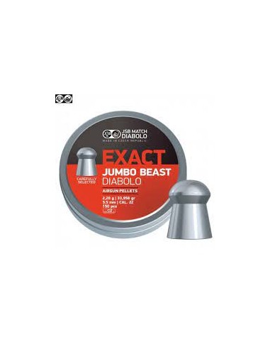 BOITE 150 PLOMBS JSB EXACT JUMBO BEAST - 5.52 MM (2.20 GR) C50