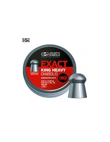 BOITE 300 PLOMBS JSB EXACT KING HEAVY MKII - 6.35 MM (2.20 GR) C30