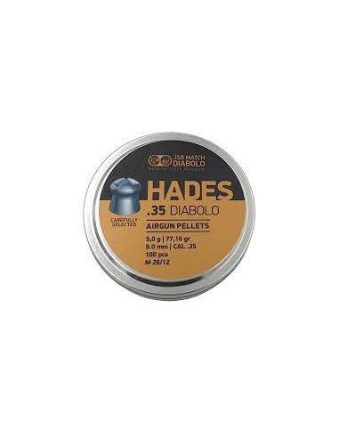 BOITE 100 PLOMBS JSB HADES HP - 9 MM (5.00 GR) C30