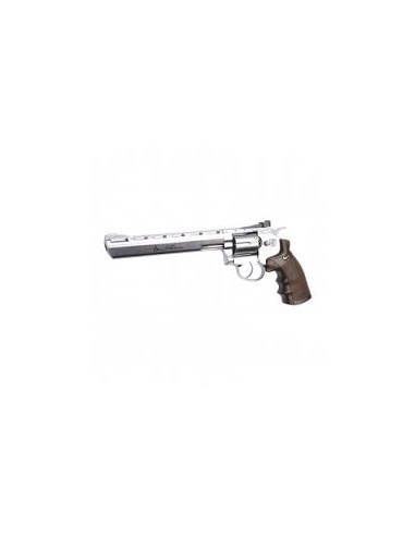 REVOLVER CO2 DAN WESSON 8 NICKEL .177 BBS / 17533