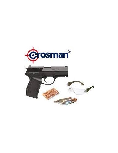 KIT CROSMAN CO2 PISTOOL PRO 77 + TOEBEHOREN*****************