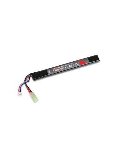 BATTERIE SOFT AIR 7.4 VOLT 1300 MAH LI-PO S-STICK / 18568