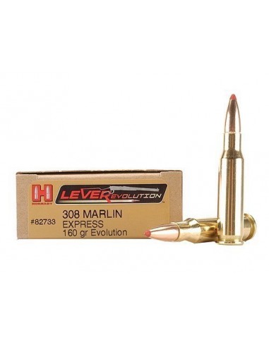 CARTOUCHES HORNADY CAL 308 MARLIN 160 GR