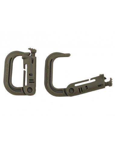 KIT 2 CARABINERS OD GREEN SYSTEME MOLLE