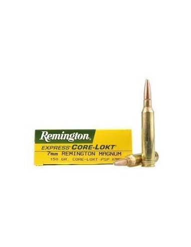 CARTOUCHES REM 7MM WEATHERBY MAG - 140GR PSP*************************
