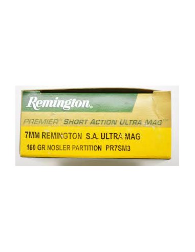 REM PATRONEN 7MM REM SHORT U-MAG - 160GR NOSLER**********************