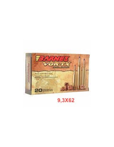 BARNES PATRONEN VOR-TX 9,3X62MM - 250 GR TTSX