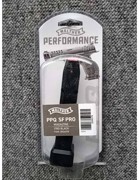 CHARGEUR WALTHER PPQ M2 17 CPS ALU MAG EXT BLACK (MAGWELL) - 9 MM****