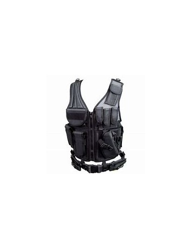 COMBAT VEST+RIEM C-ZONE ZWART / 5.8123