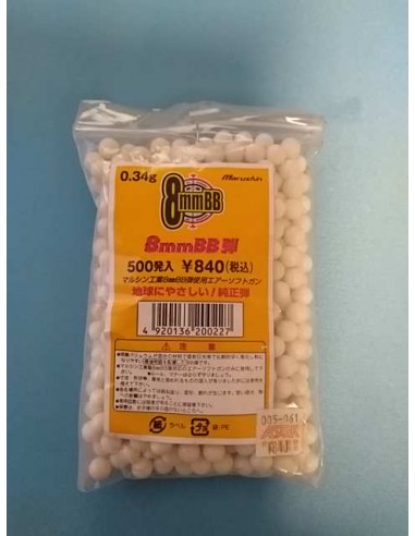 ZAKJE 500 SOFT BALLS 8 MM 0,34 GR***************************