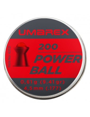 DOOS 200 LOODJES UMAREX POWER BALL - 4,5 MM (0,61G) / 4.1721*********