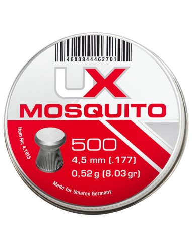 *********BOITE 500 PLOMBS UX MOSQUITO PLATS - 4,5 MM (0,52G) / 4.1915