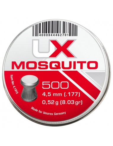 BOITE 500 PLOMBS UX MOSQUITO GEN2 PLATS - 4,5 MM (0,50G) / 4.1926