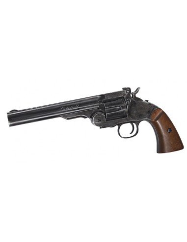 CO2 REVOLVER SCHOFIELD 6 ZWART LOODJES / 18911 PROMO