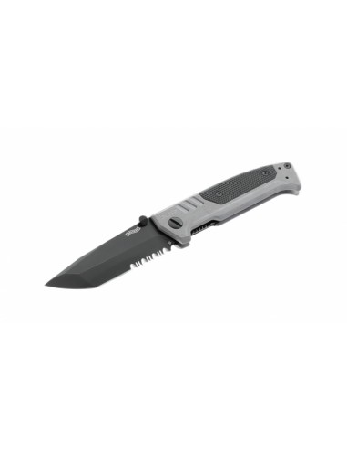 COUTEAU WALTHER PDP TANTO SERRATED TUNGSTEN GREY PLIANT - D2 / 5.0885