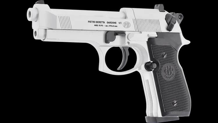 PISTOLET CO2 BERETTA 92-FS NICKEL / 419.00.02