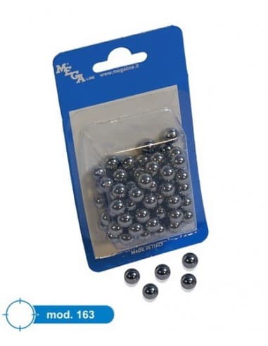 BLISTER 100 BILLES ACIER MEGALINE - 6,3MM
