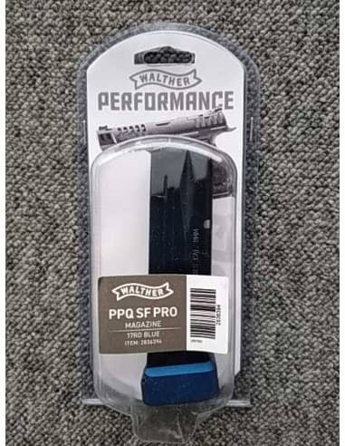 CHARGEUR WALTHER PPQ M2 17 CPS ALU MAG EXT BLUE (MAGWELL) - 9 MM