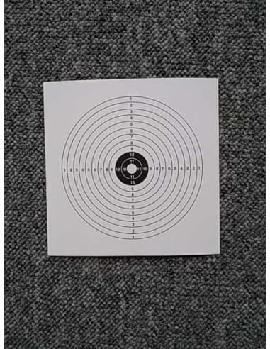 PAQUET DE 500 CIBLES 14 X14 CM