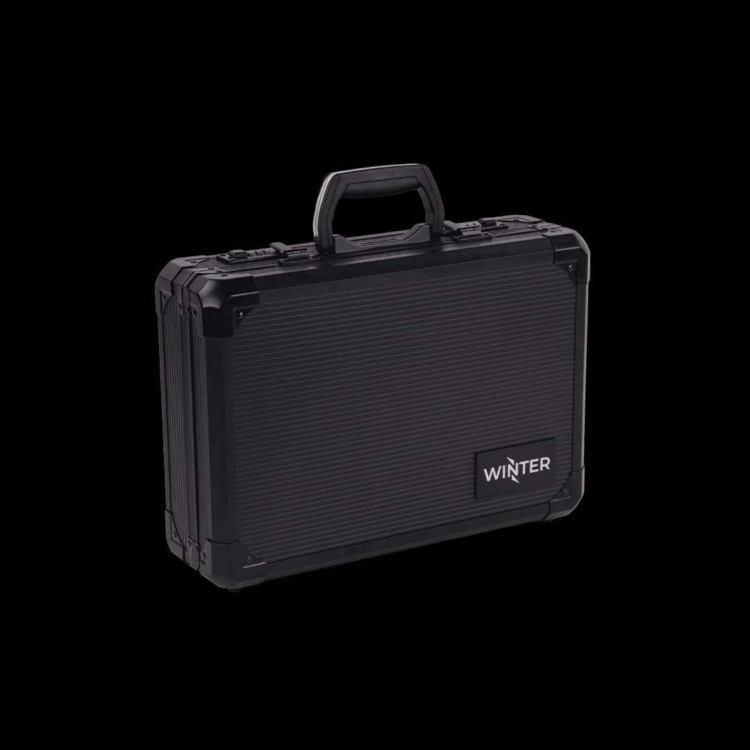 COFFRET WINTER W14 2 PISTOLET ALU BLACK 38X26X10CM