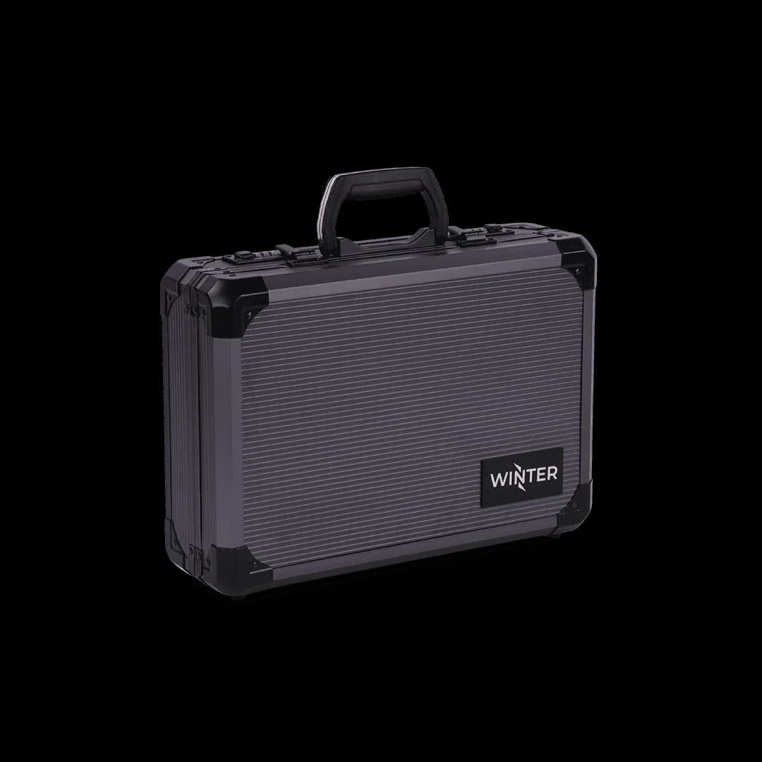 COFFRET WINTER W14 2 PISTOLET ALU GREY 38X26X10CM