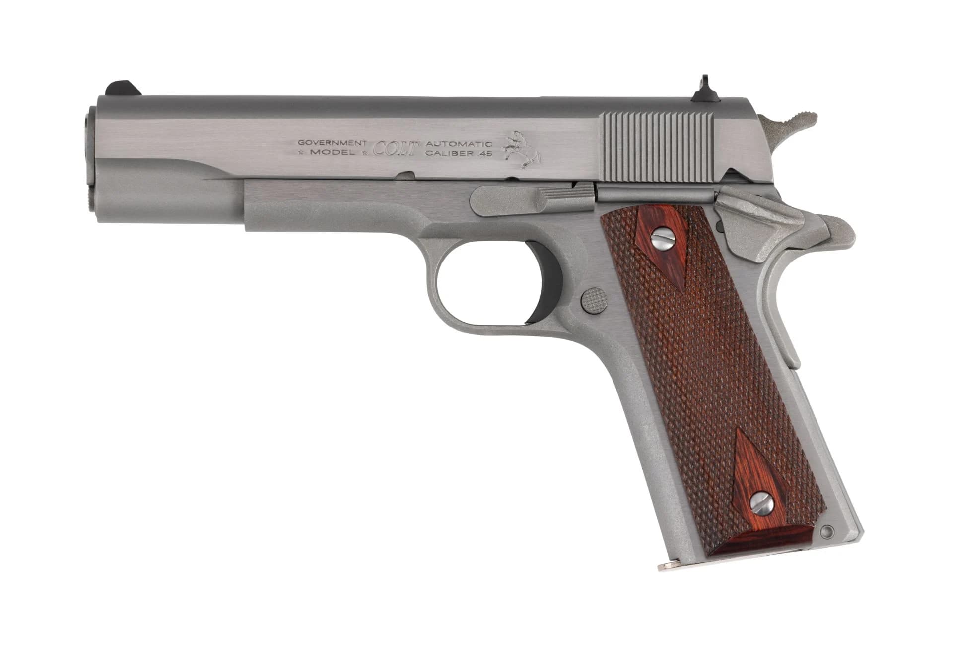 PISTOLET COLT 1911 GOVERNMENT 5" STS - CAL 45 ACP / O1911C-SS