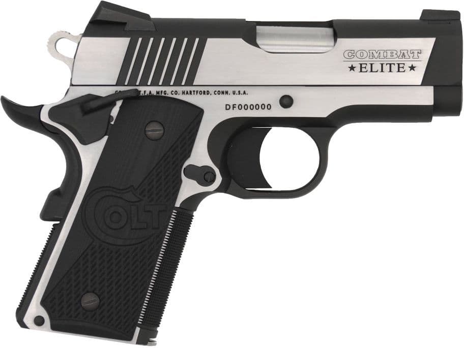 PISTOLET COLT 1911 CB ELITE DEFENDER 3" 2TONE - CAL 45 ACP / O7080CE
