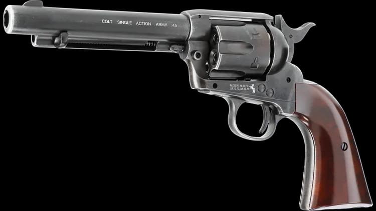 REVOLVER CO2 COLT SAA 45 5"1/2 ANTIQUE PLOMBS / 5.8320