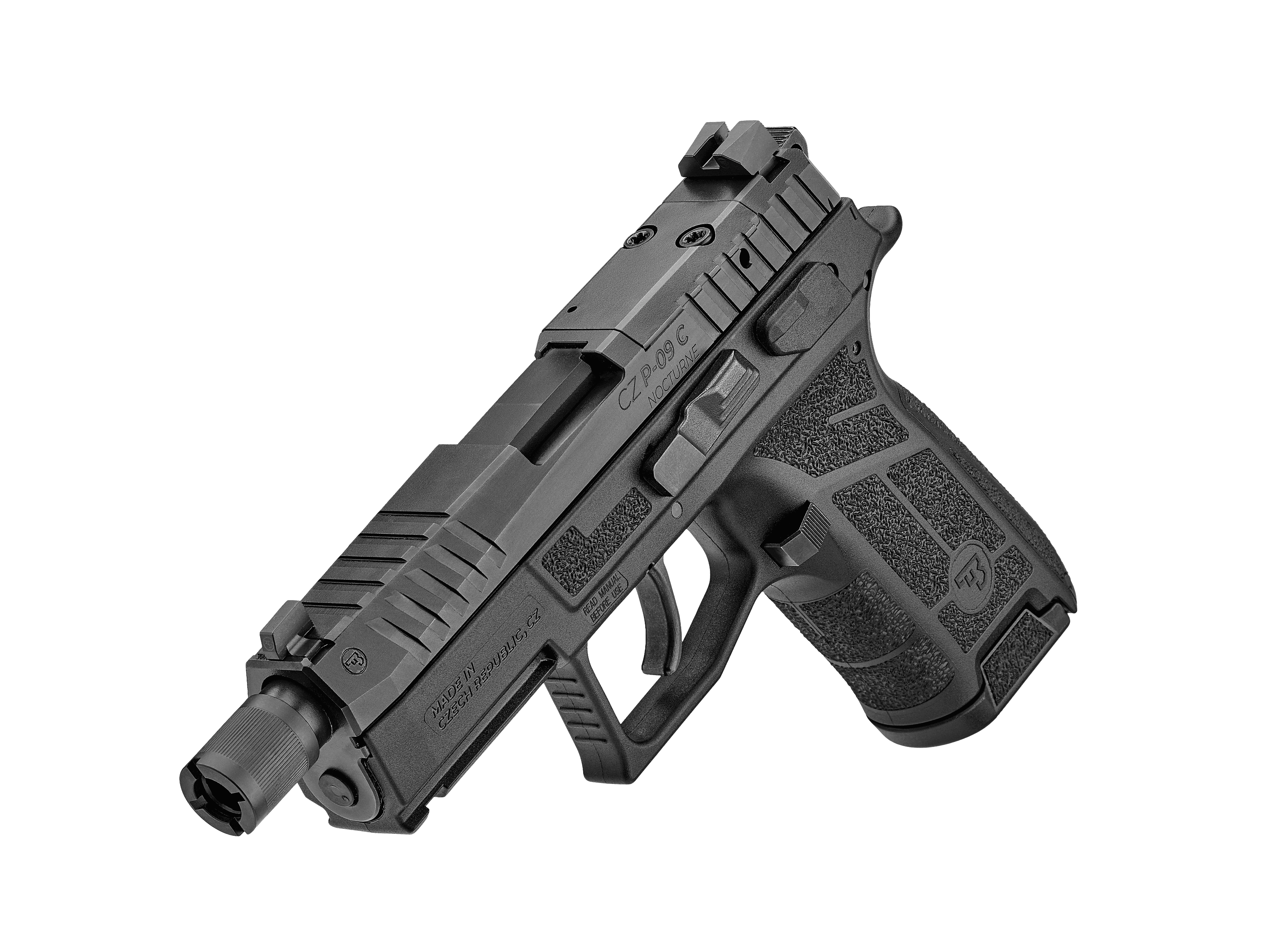 PISTOLET CZ P-09 C NOCTURNE OR & SR - CAL 9 MM