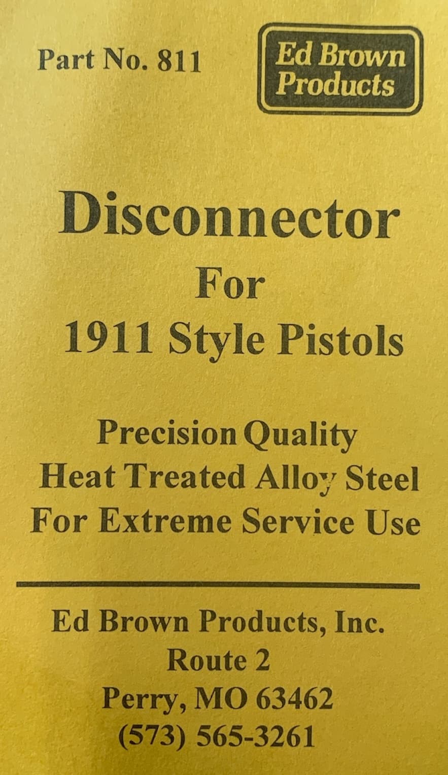 ED BROWN - DISCONNECTOR GOVERNMENT