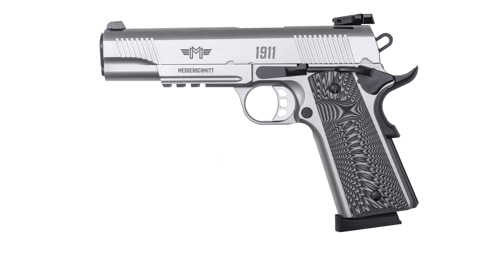 PISTOLET MESSERSCHMITT ME 1911 5" SILVER - CAL 45 ACP