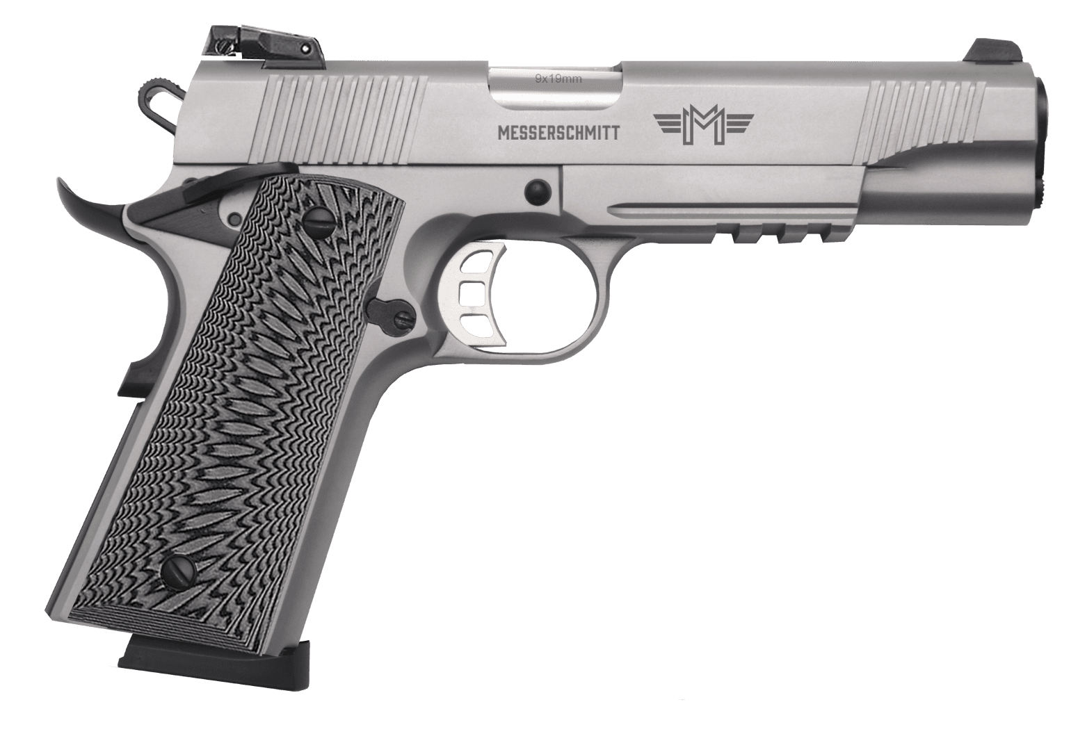 PISTOLET MESSERSCHMITT ME 1911 5" SILVER - CAL 9 MM