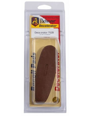 PLAQUE ANTI-RECUL D752B DECEL BROWN LEATHER "S" 1" / 01414