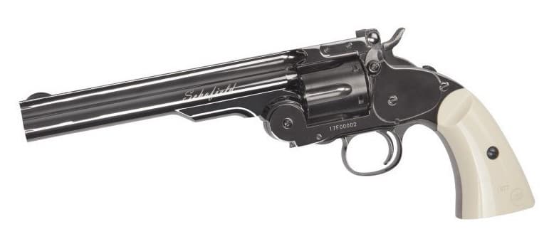 REVOLVER CO2 SCHOFIELD 6" STEEL GREY .177 BBS / 18912