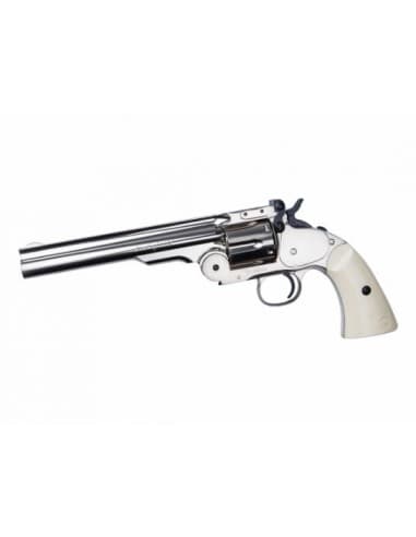 REVOLVER CO2 SCHOFIELD 6" SILVER PLOMBS / 19794