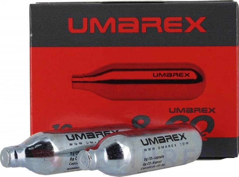 SET 10 BOMBONNES CO2 UMAREX - 8 GR / 4.1698-2
