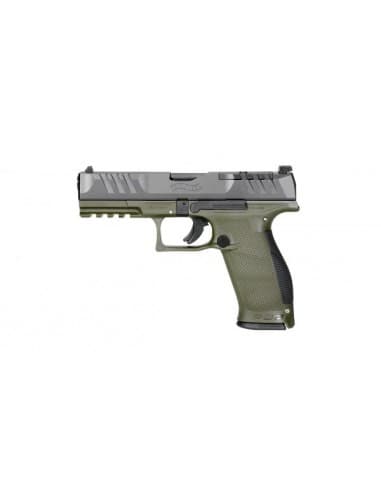 PISTOLET WALTHER PDP FS 4.5" OR OD GREEN - CAL 9 MM