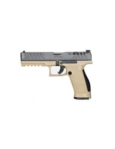 PISTOLET WALTHER PDP FS 5" OR FDE - CAL 9 MM