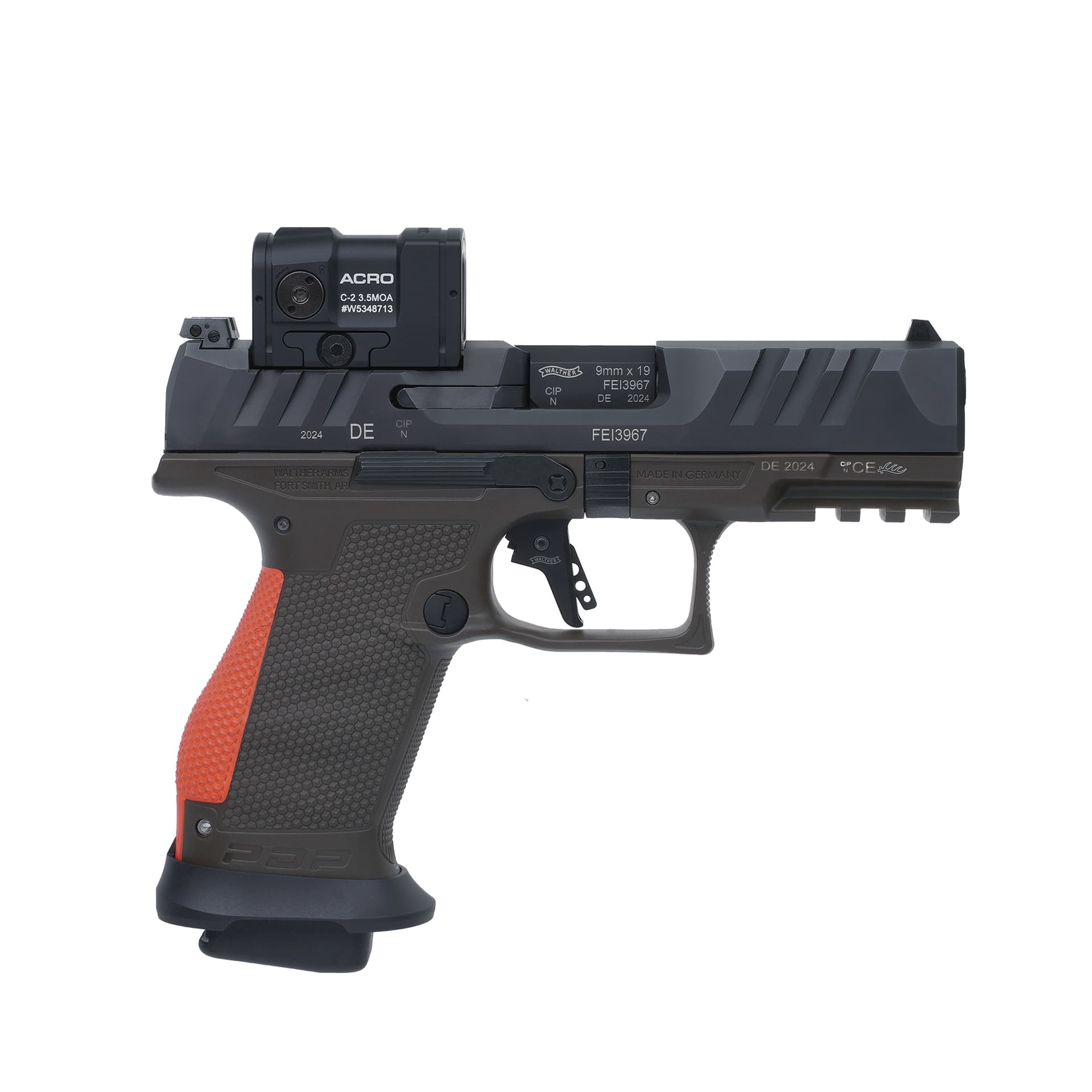 PISTOLET WALTHER PDP COMPACT 4" OR HUNTER PRO - CAL 9 MM