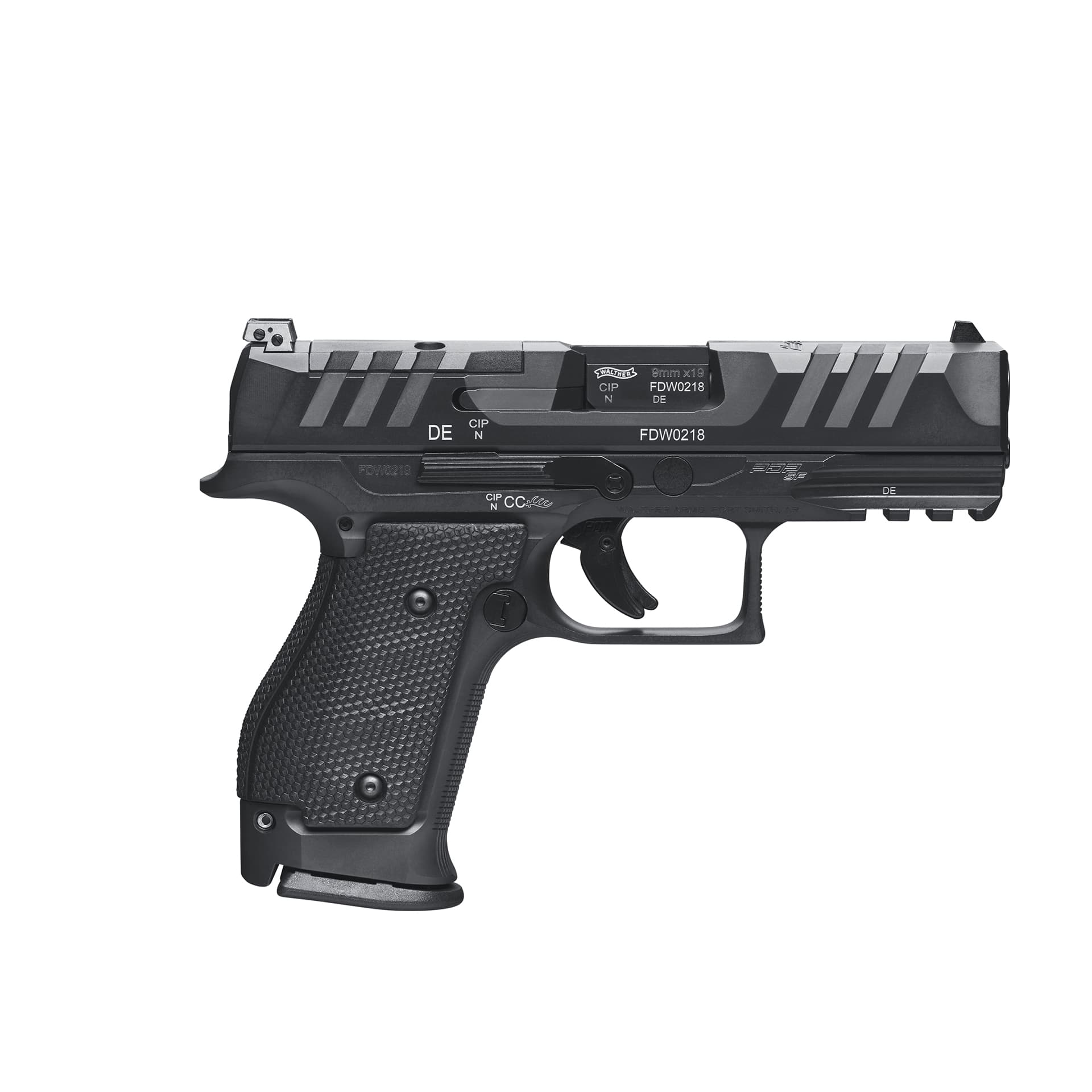 PISTOLET WALTHER PDP COMPACT 4" S-FRAME OR BLACK - CAL 9 MM