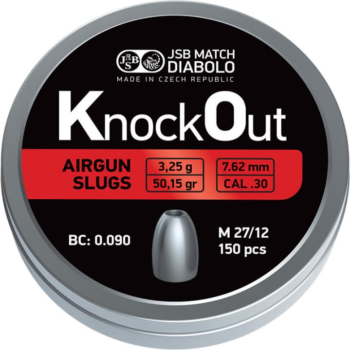 BOITE 150 SLUGS KNOCKOUT MK2 - 7.62 MM (3.25 GR) C50