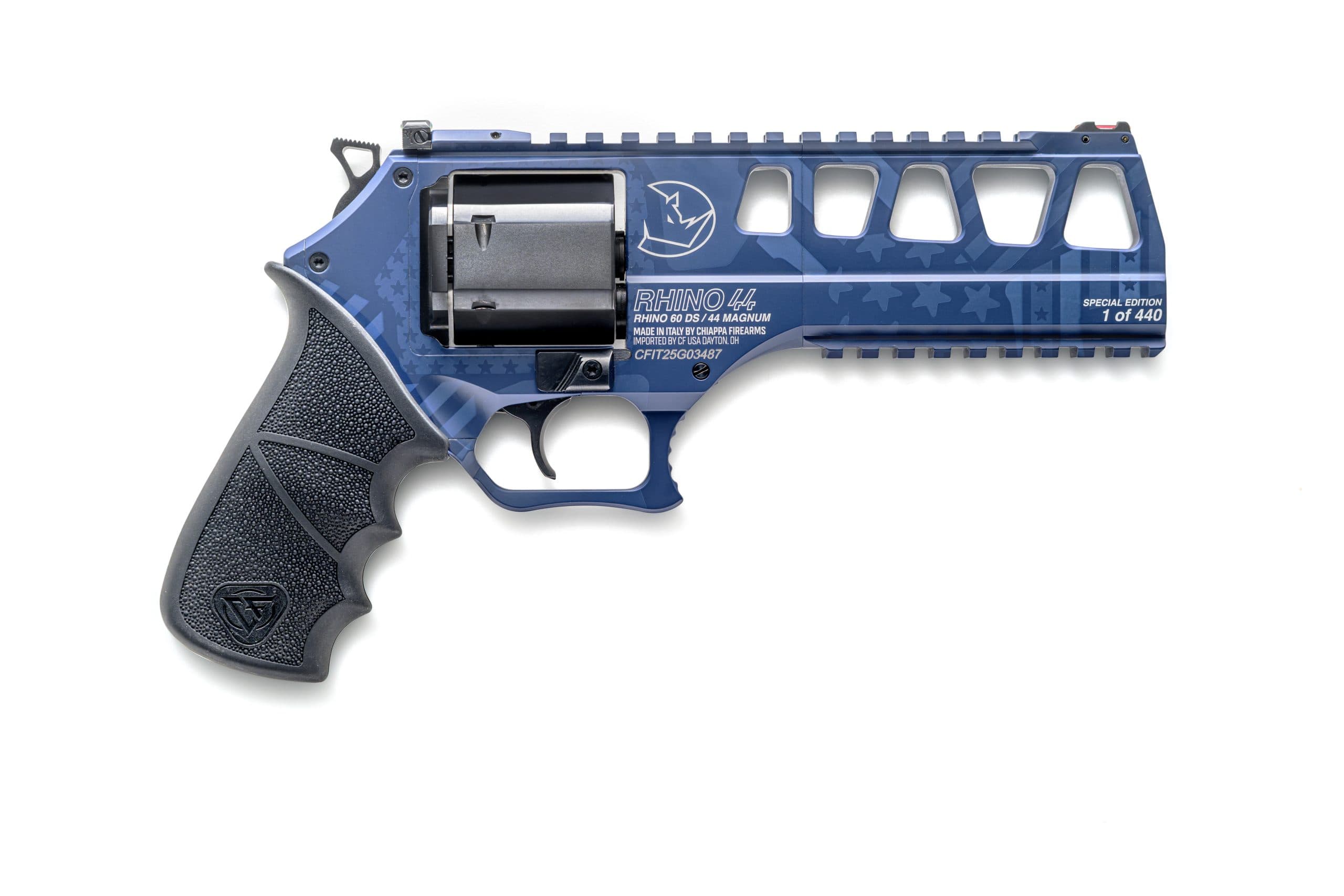 REVOLVER RHINO 60-DS L FRAME 6" NAVY BLUE LTD - CAL 44 REM MAG